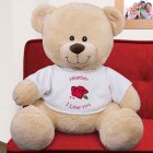 personalised rose teddy bear