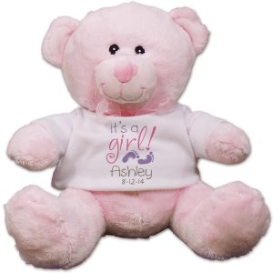 personalized teddy bear for baby girl