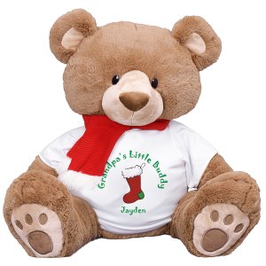 christmas teddy bear personalised