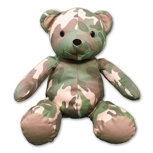 camo stuffed bear