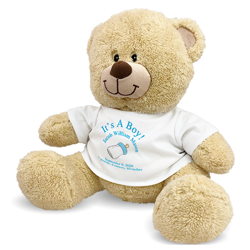 personalized teddy bear for baby boy