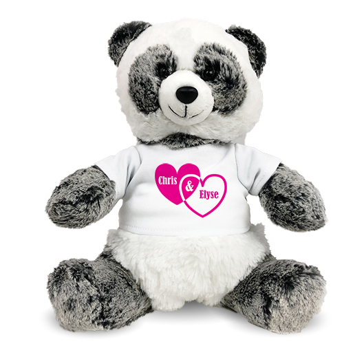 valentine's panda bear stuffed animal