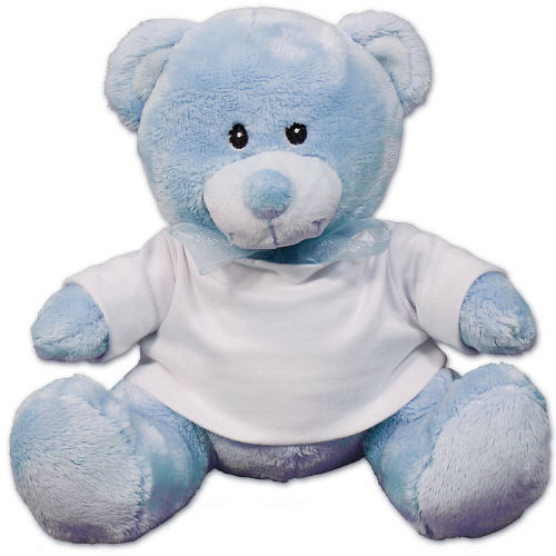 Personalized New Baby Blue Teddy Bear - 8
