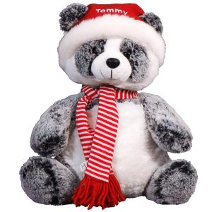 christmas panda stuffed animal