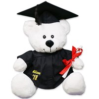Personalized White Graduation Teddy Bear CC52944L-1703